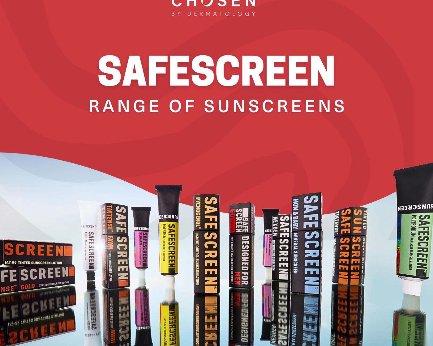 SAFESCREEN range of sunscreens