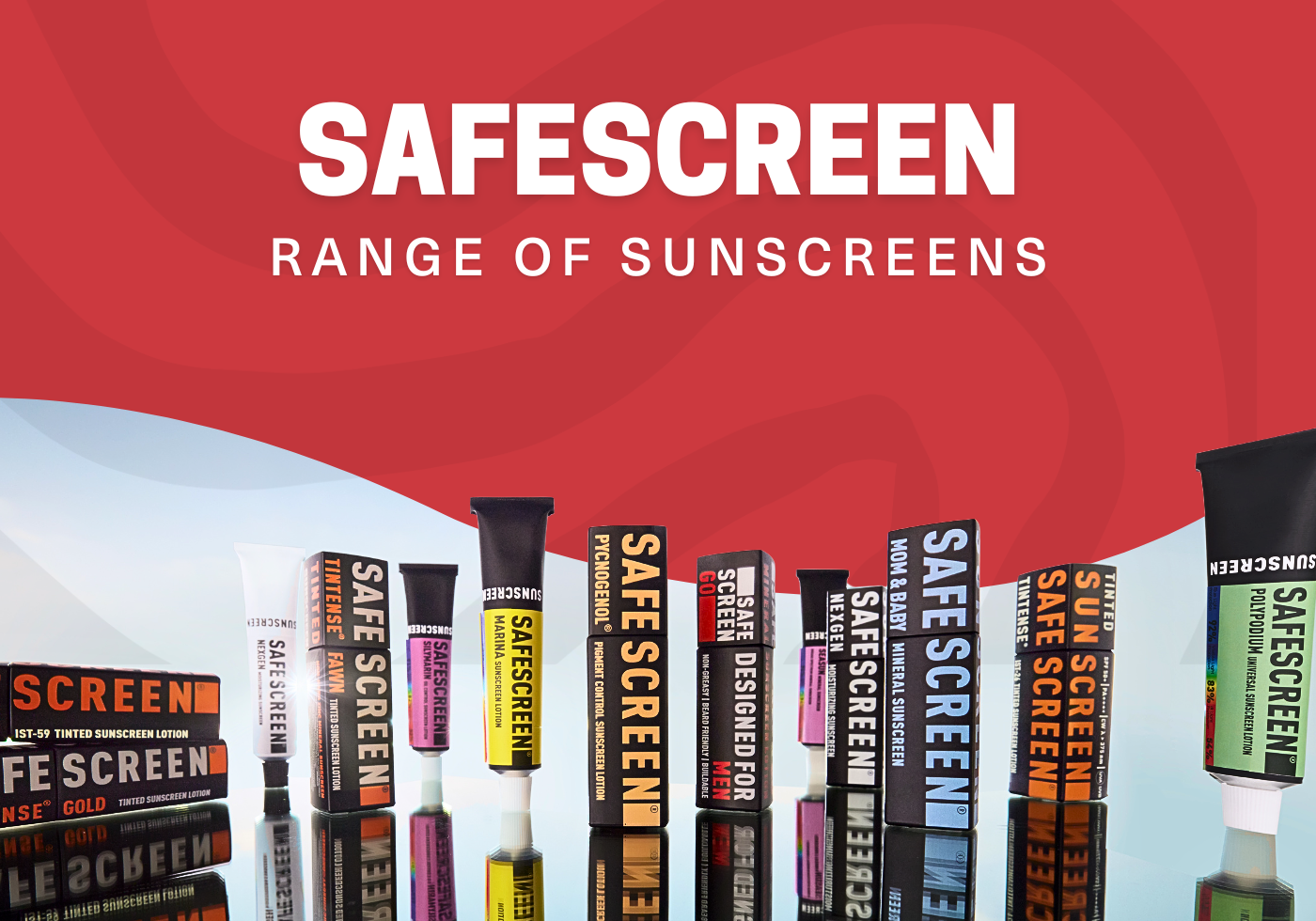 SAFESCREEN range of sunscreens