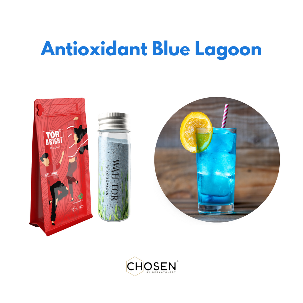 Antioxidant Blue Lagoon with WAH-TOR™ Phycocyanin & TOR™ Bright