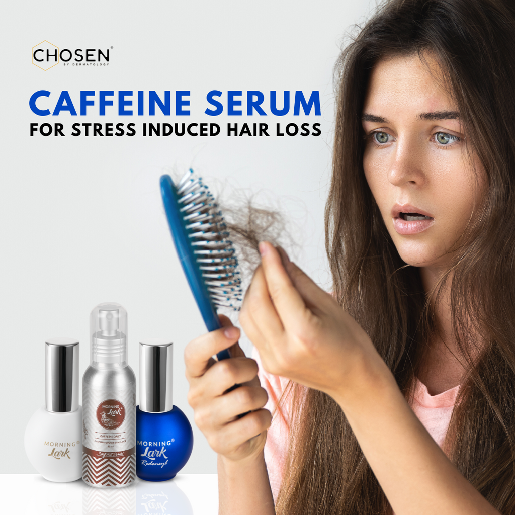 Caffeine hair growth serum for stress induced hair loss