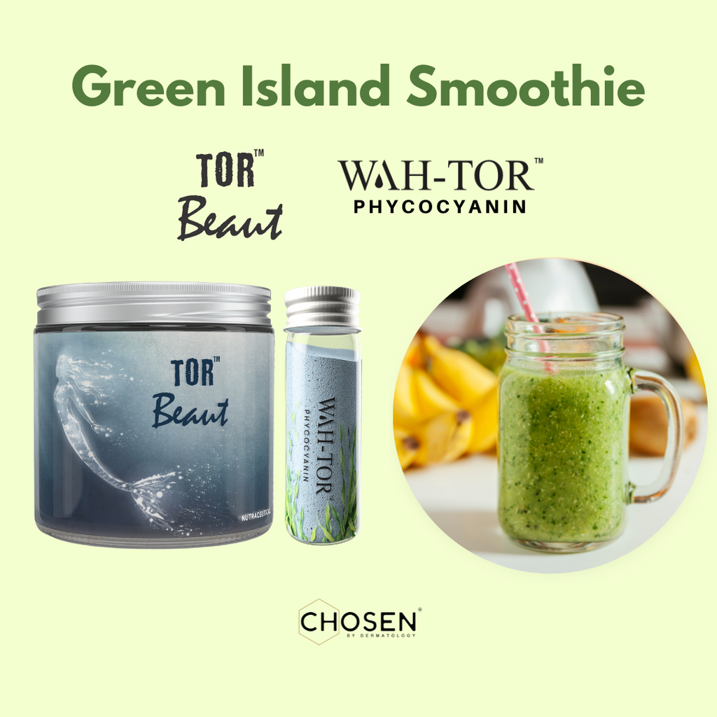 Green Island Smoothie with TOR™ Beaut & WAH-TOR™ Phycocyanin