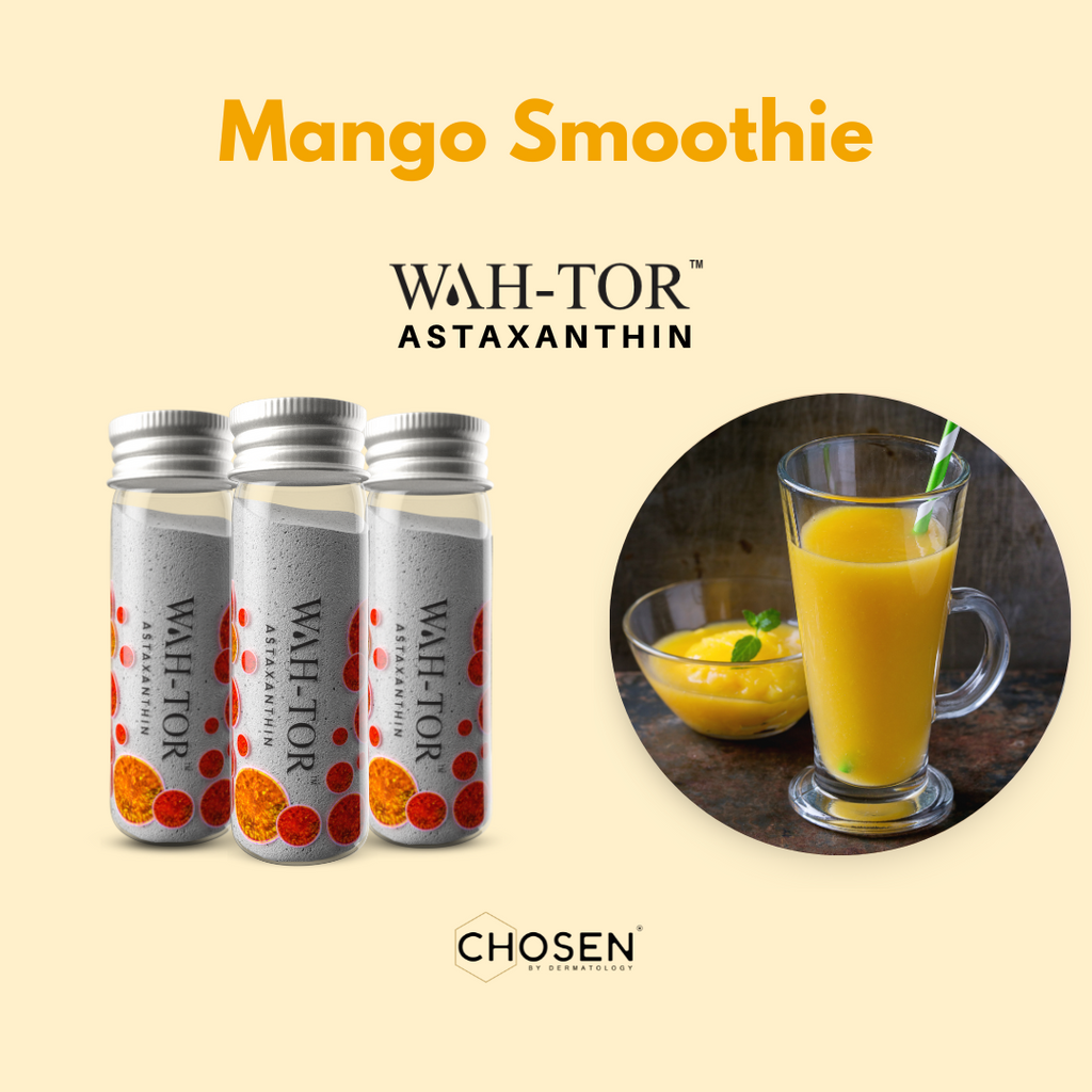 Mango Smoothie with Astaxanthin Powder