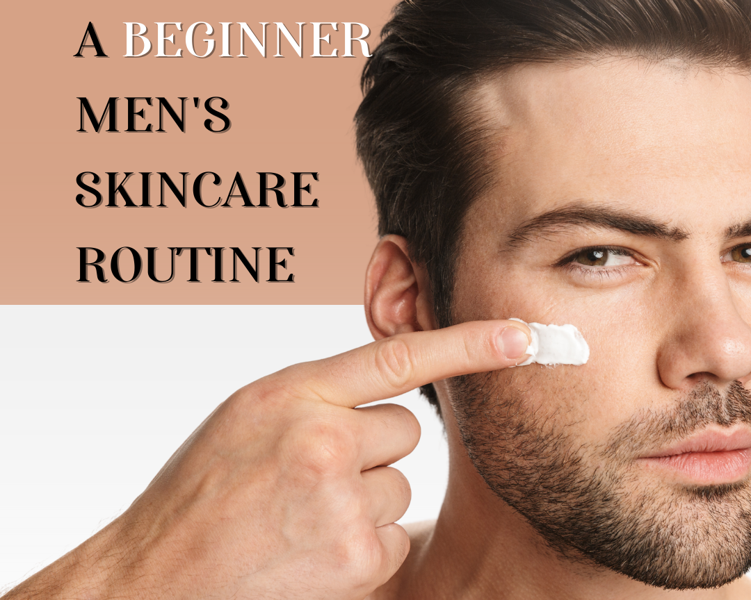 A beginner men's skincare routine