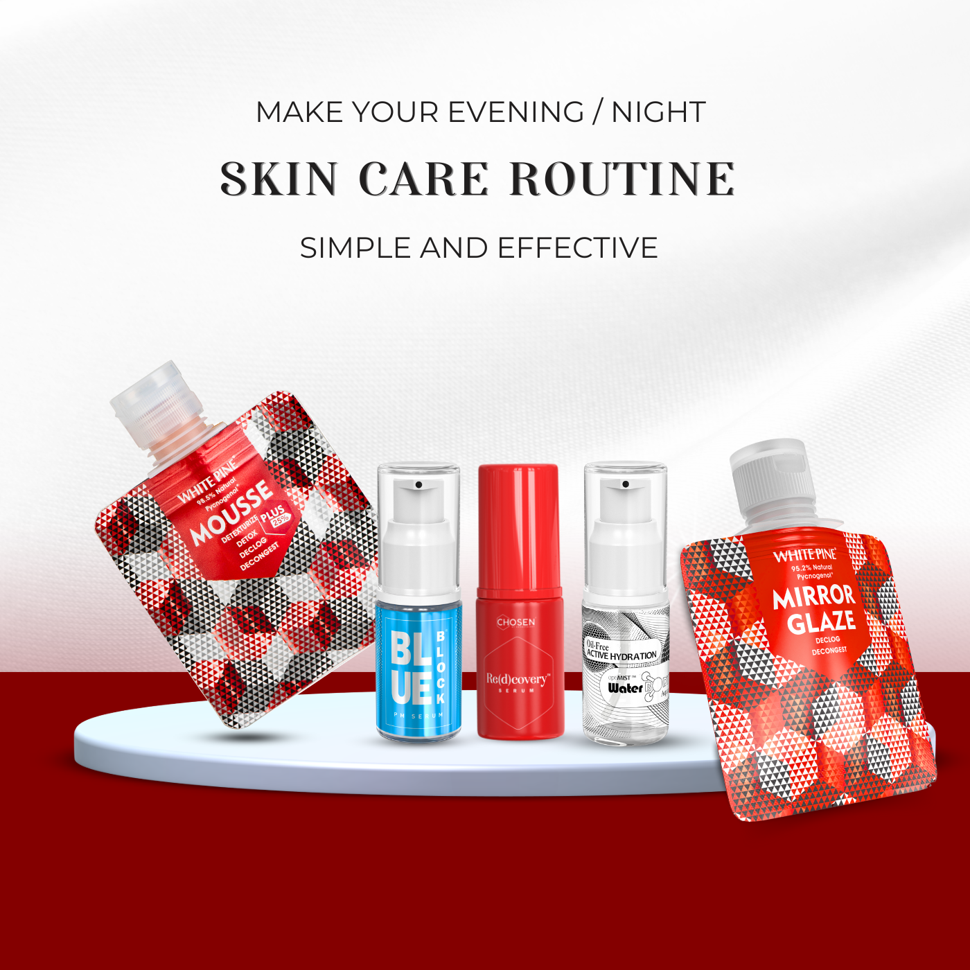 Night skin care routine with the best serum for glowing skin