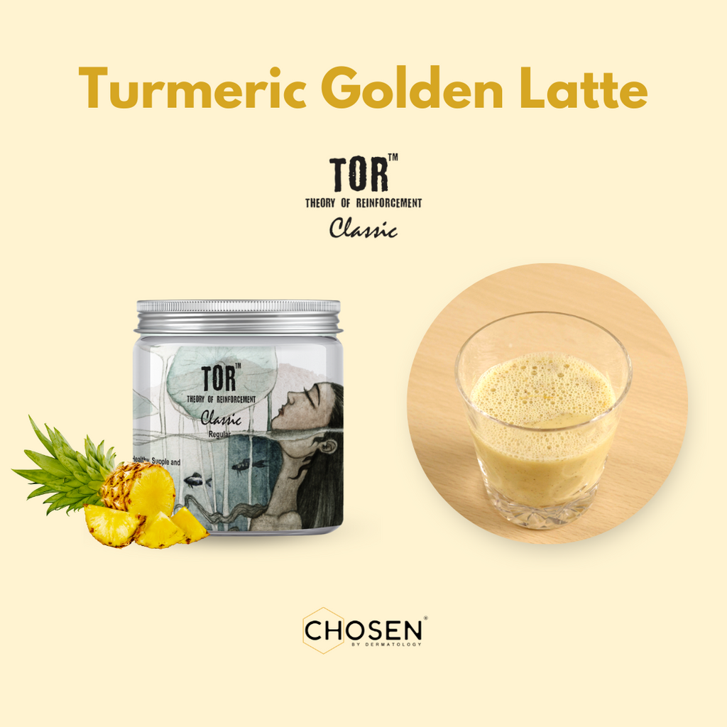 Turmeric Golden Latte with TOR™ Classic collagen supplement