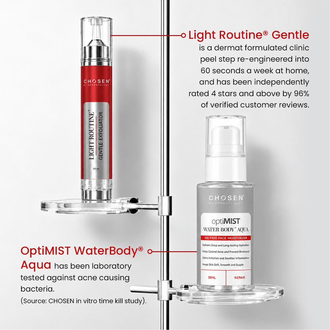 Light Routine® Gentle Exfoliator + OptiMIST WaterBody® Aqua