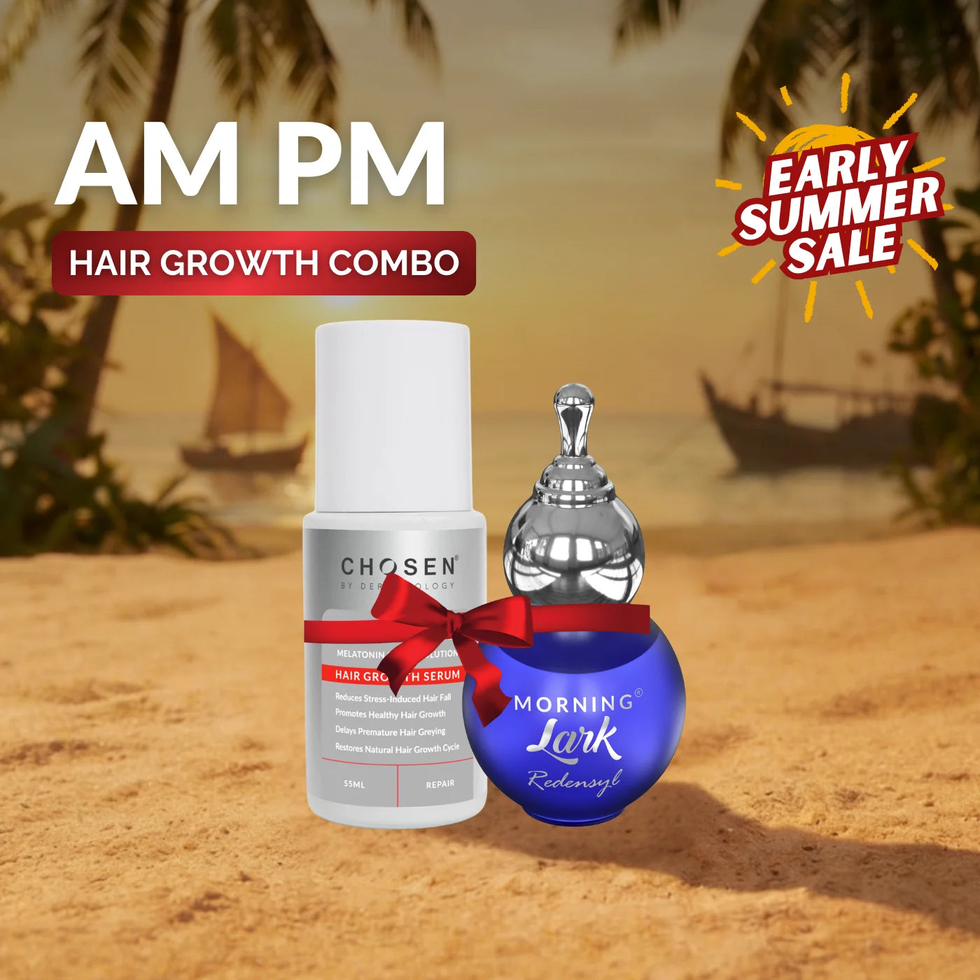 AM - PM Hair Growth Serum Combo