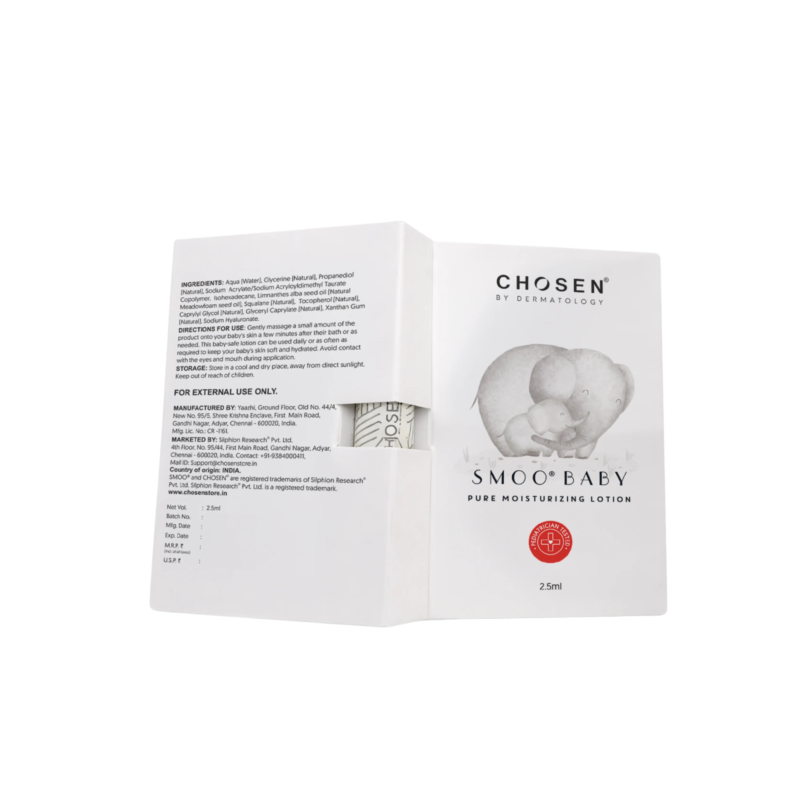 SMOO® Baby Pure Moisturizing Lotion 2.5ml