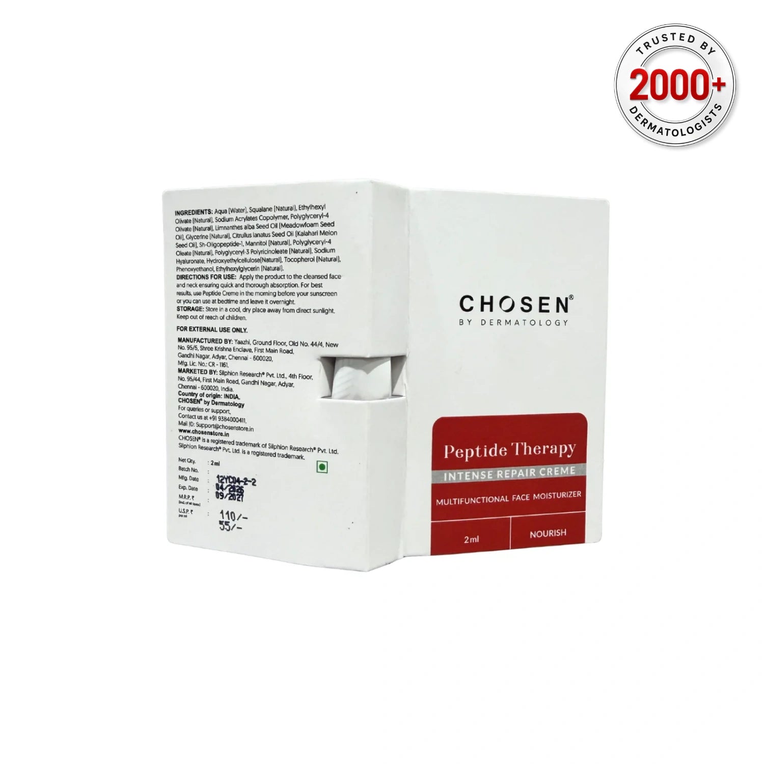 Peptide Therapy Intense Repair Creme 2ml (Redeem with 110 Zola Points)