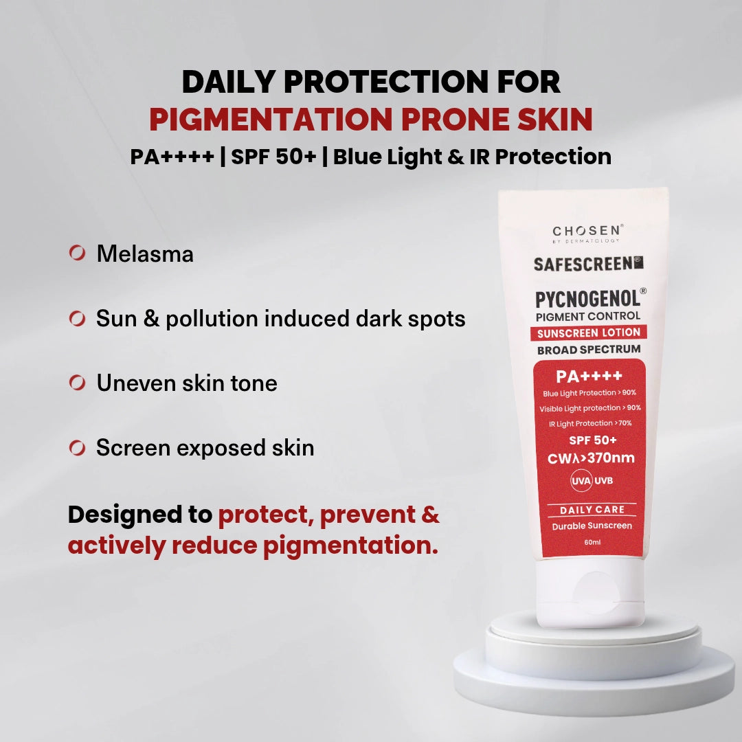 SAFESCREEN® Pycnogenol® Pigment Control Sunscreen Lotion SPF 50+
