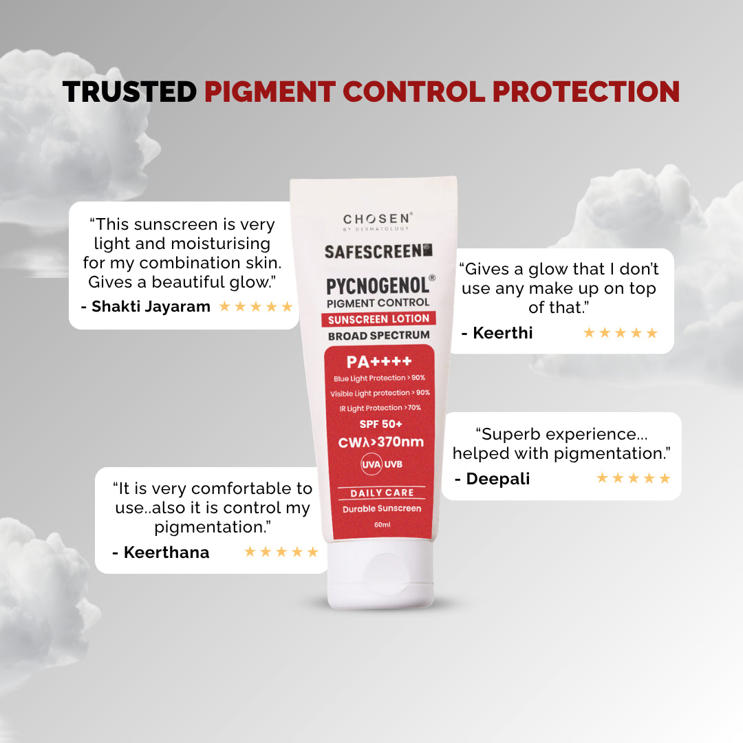 SAFESCREEN® Pycnogenol® Pigment Control Sunscreen Lotion SPF 50+