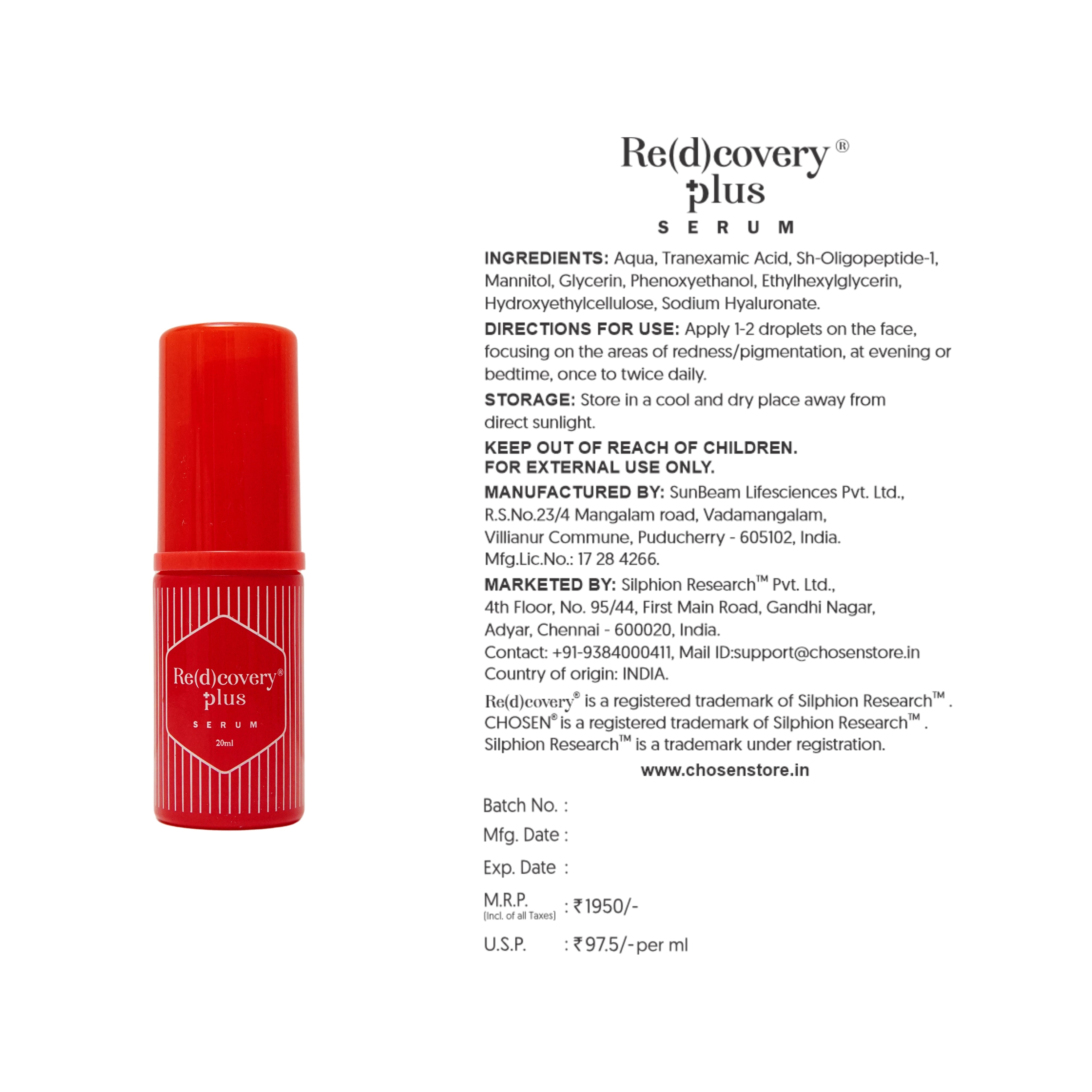 Redcovery Plus Serum