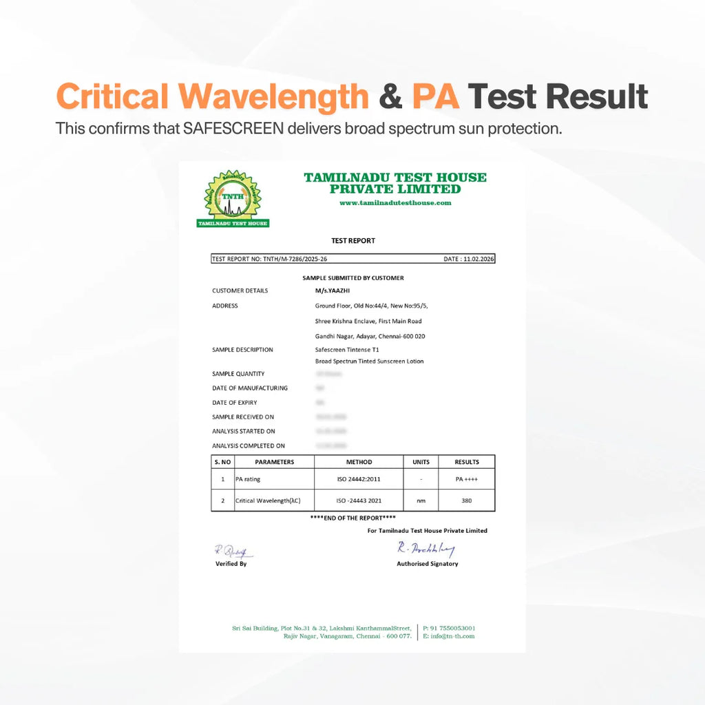 SAFESCREEN® TINTENSE® T1 (Bisque) Tinted Sunscreen Lotion PA++++ SPF 30+