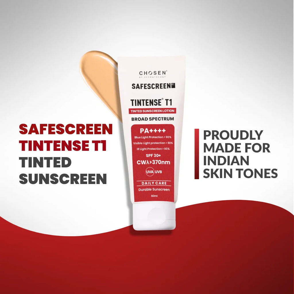 SAFESCREEN® TINTENSE® T1 (Bisque) Tinted Sunscreen Lotion PA++++ SPF 30+