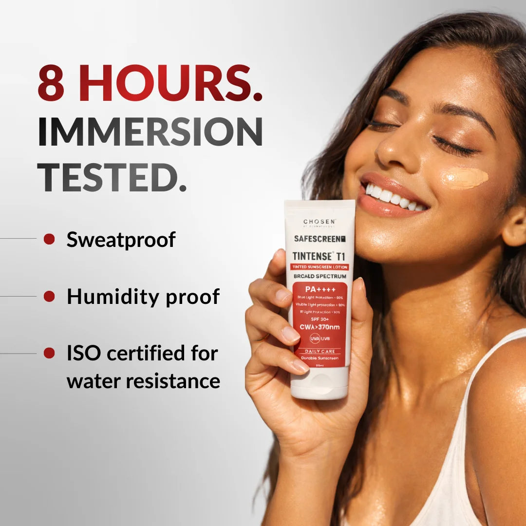 SAFESCREEN® TINTENSE® T1 (Bisque) Tinted Sunscreen Lotion PA++++ SPF 30+