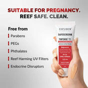 SAFESCREEN® TINTENSE® T1 (Bisque) Tinted Sunscreen Lotion PA++++ SPF 30+