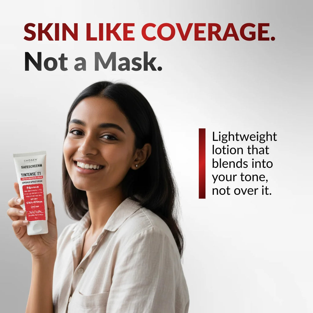 SAFESCREEN® TINTENSE® T1 (Bisque) Tinted Sunscreen Lotion PA++++ SPF 30+