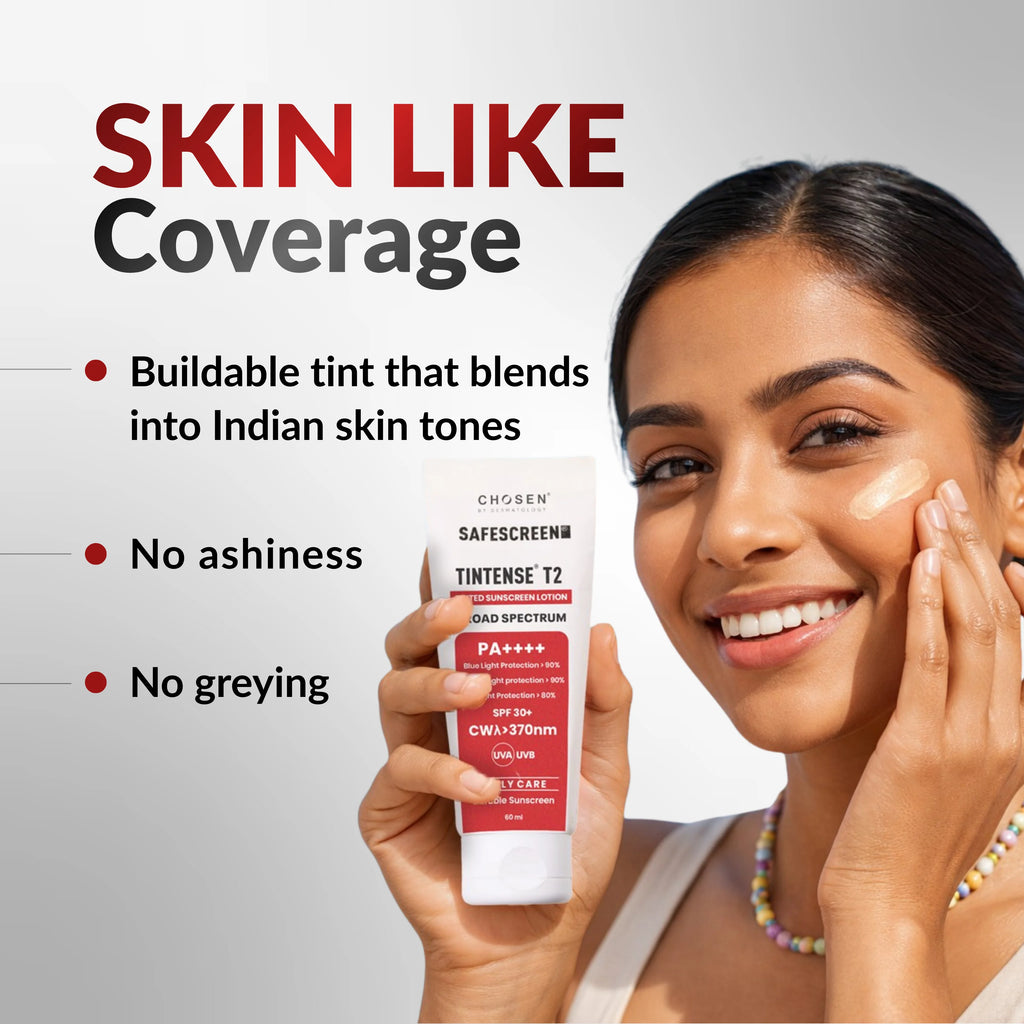 SAFESCREEN® TINTENSE® T2 (Buff) Tinted Sunscreen Lotion PA++++ SPF 30+