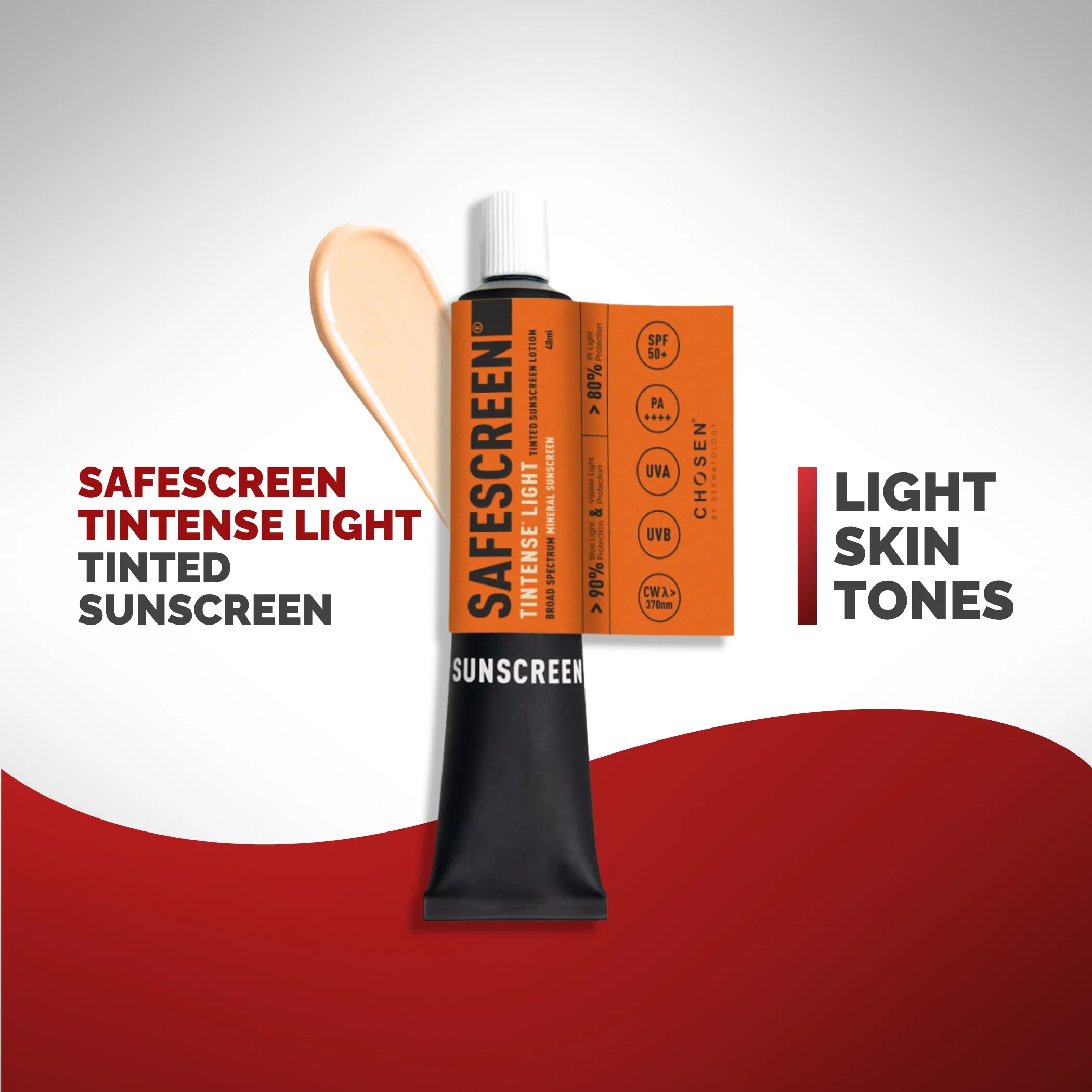 SAFESCREEN® TINTENSE® Light IST-88 Tinted Sunscreen Lotion SPF 50+