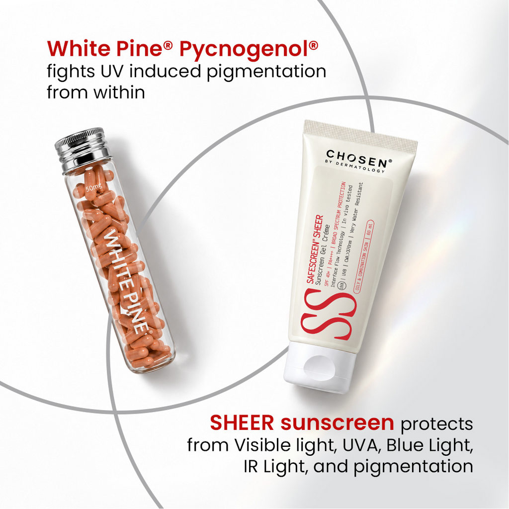SAFESCREEN® SHEER + White Pine® Pycnogenol