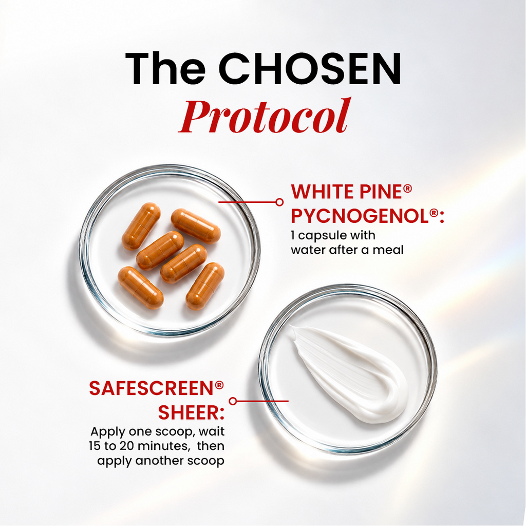 SAFESCREEN® SHEER + White Pine® Pycnogenol