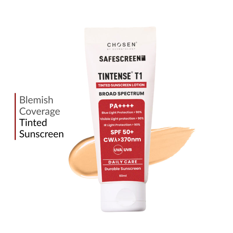 SAFESCREEN® TINTENSE® T1 (Bisque) Tinted Sunscreen Lotion PA++++ SPF 50+
