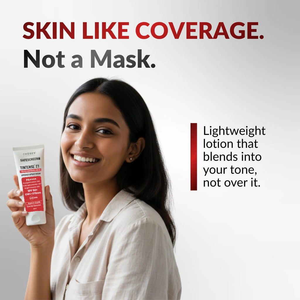 SAFESCREEN® TINTENSE® T1 (Bisque) Tinted Sunscreen Lotion PA++++ SPF 50+