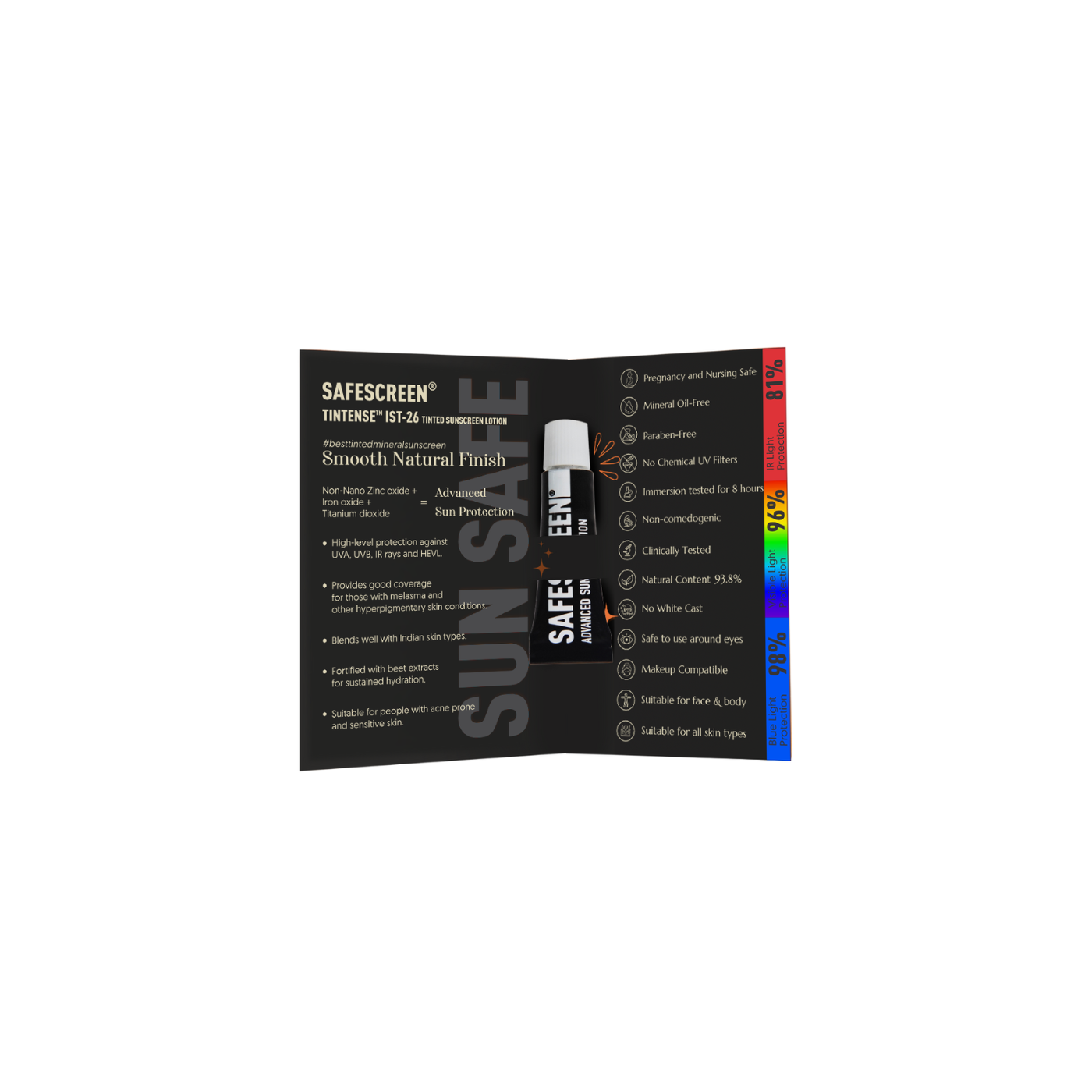 SAFESCREEN TINTENSE Buff IST-26 Mini Pack 1.5 ml (Redeem for 150 Zola Points)