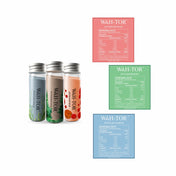 One bottle of each Wah Tor plant-based collagen powder with labels