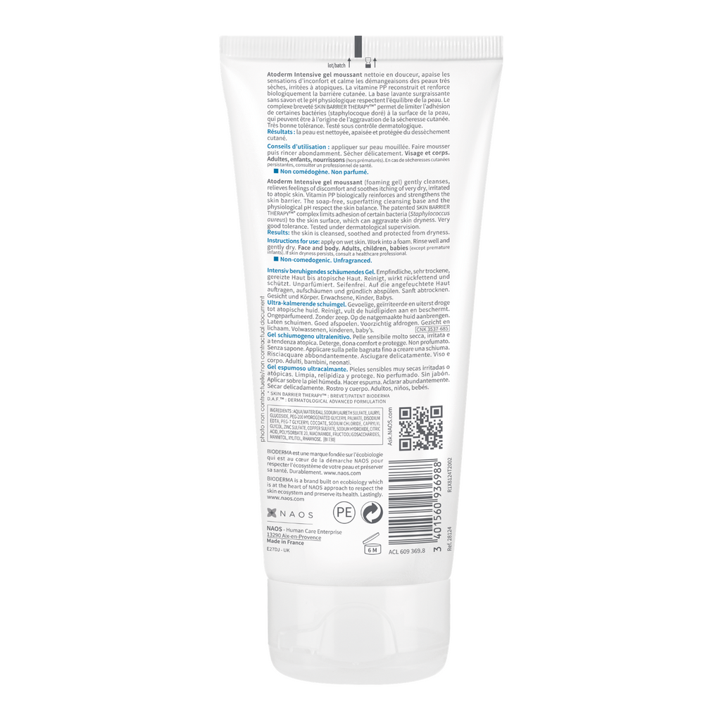 Bioderma Atoderm Intensive Gel Moussant 200ml