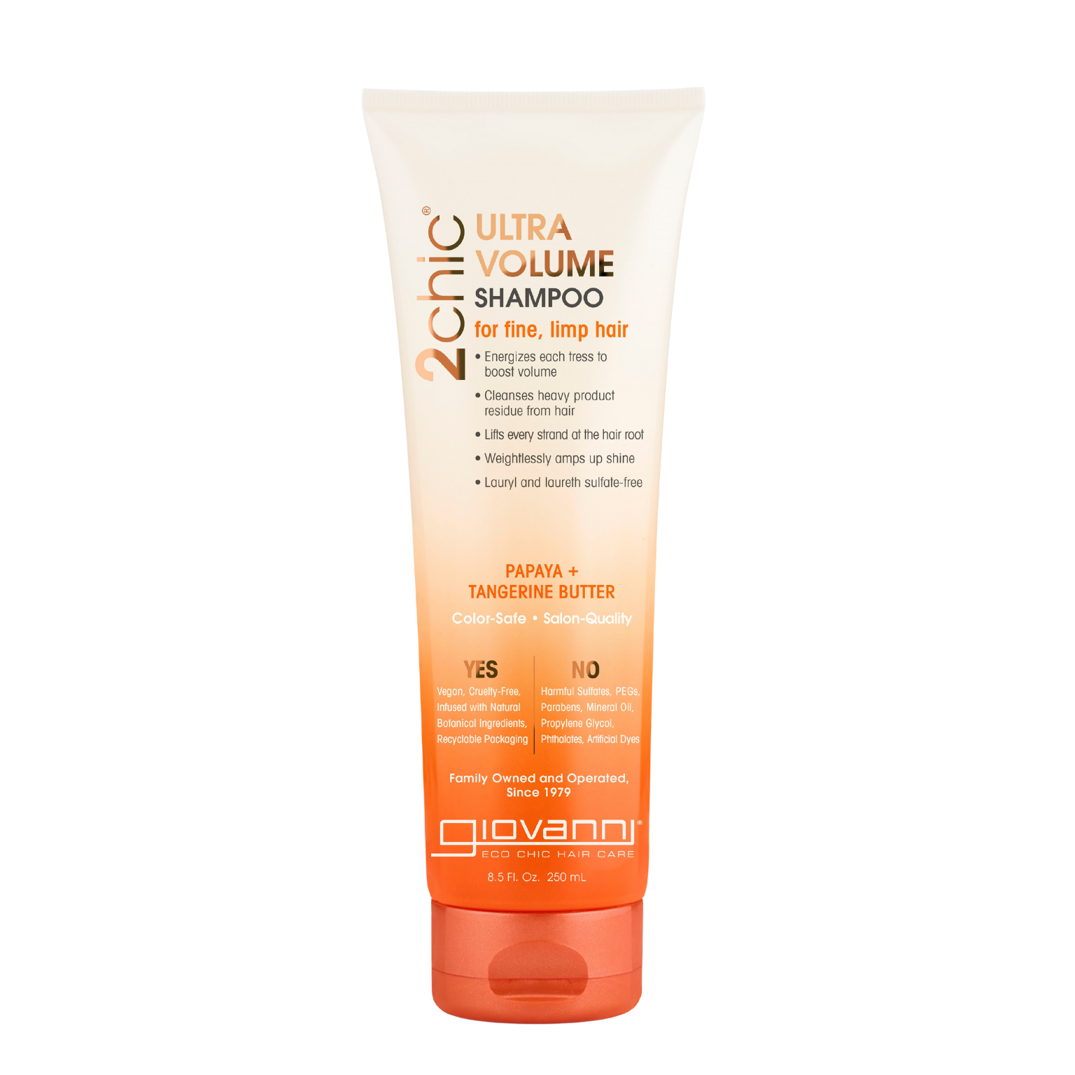 Giovanni Papaya & Tangerine Shampoo for Fine and Limp Hair